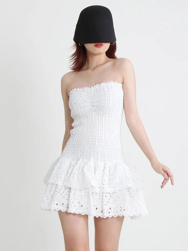 Sorrento Luxe Summer Dress in White - Alamode By Akanksha