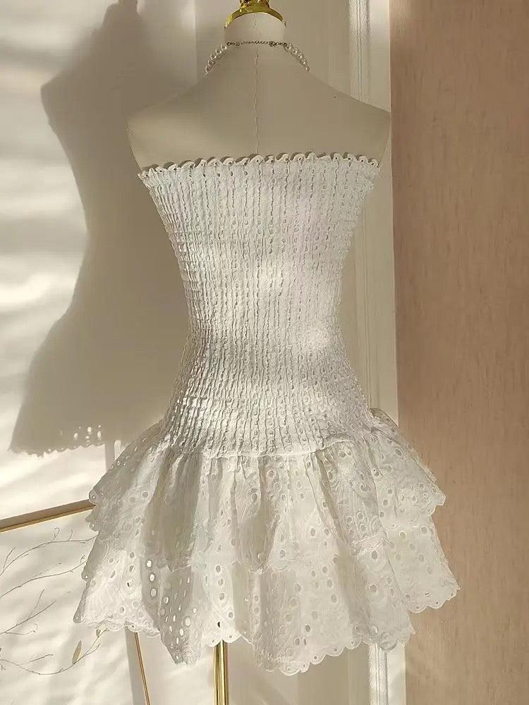 Sorrento Luxe Summer Dress in White - Alamode By Akanksha