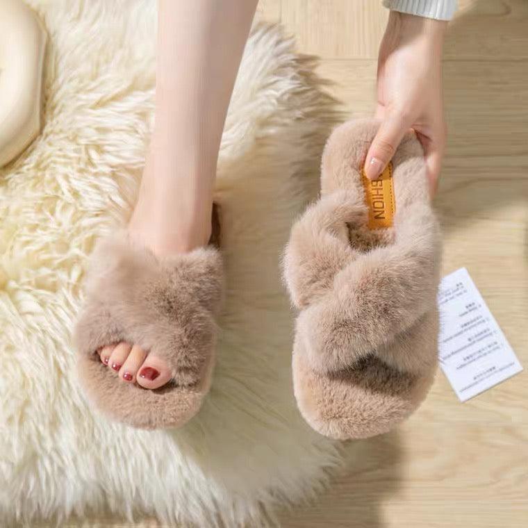 Snuggles Furry Slipons - Alamode By Akanksha
