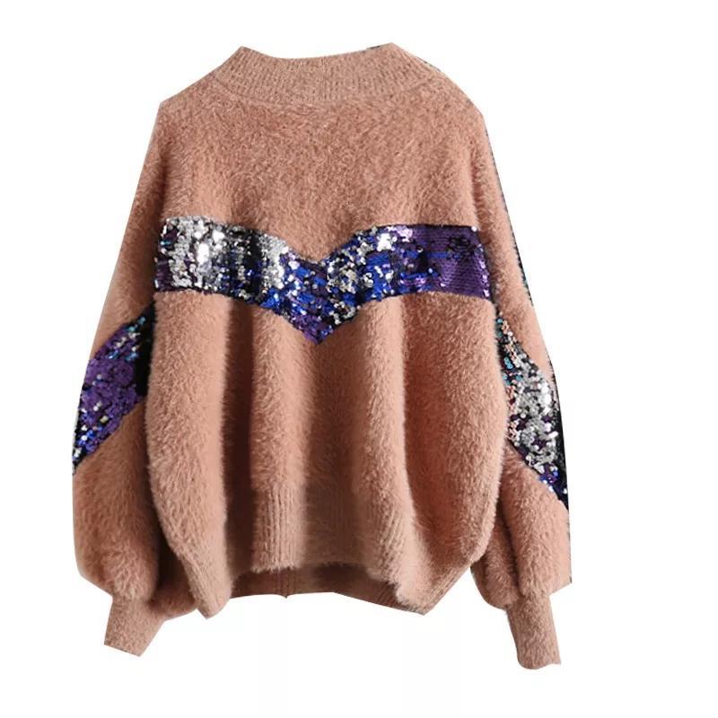 Fuzzy Sequined Jumpers - Alamode By Akanksha