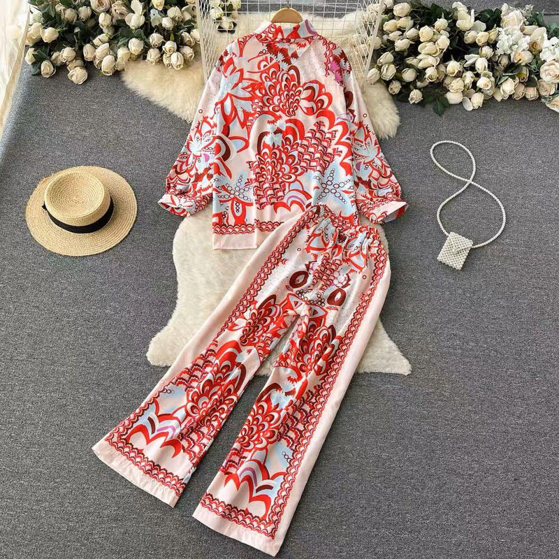 Rayna Abstract Coord Set - Alamode By Akanksha
