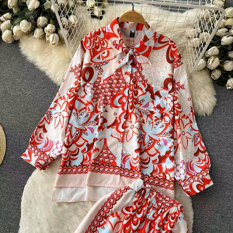 Rayna Abstract Coord Set - Alamode By Akanksha