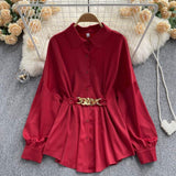 Renata Satin Shirt Dress - Alamode By Akanksha