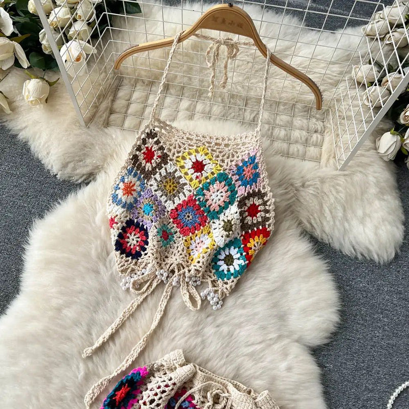Heidi Crochet Resortwear Set - Alamode By Akanksha