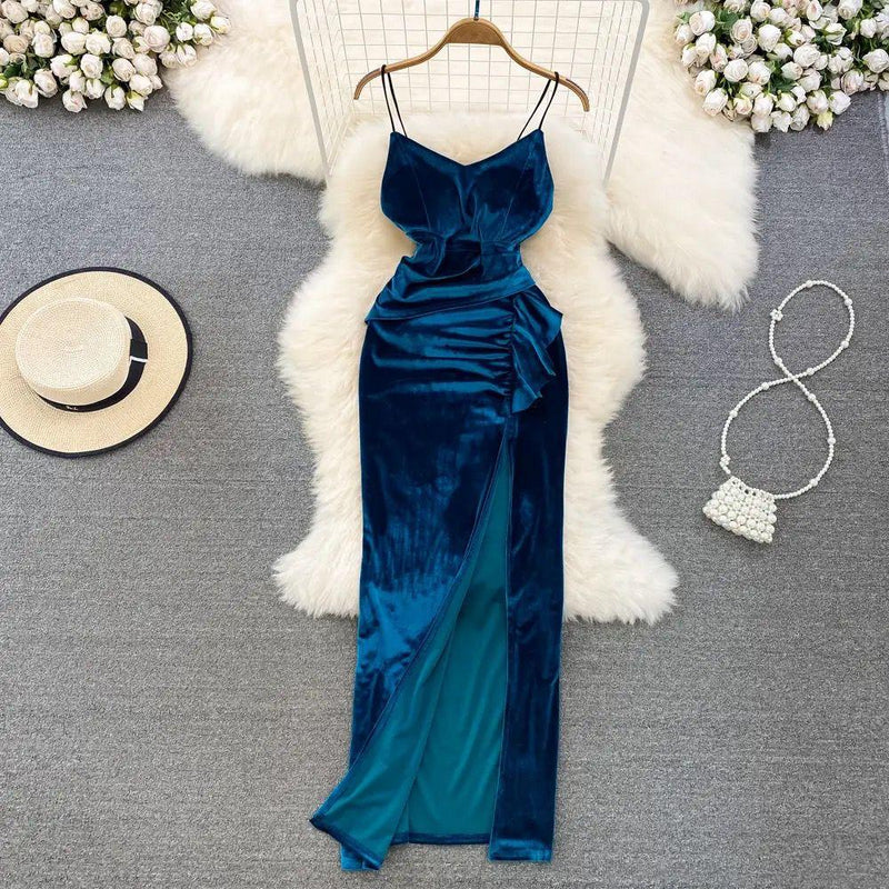 Kenzie Velvet Dress - Alamode By Akanksha