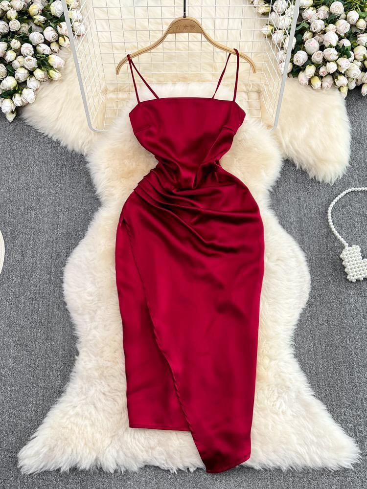 Irene Luxury Satin Dress - Alamode By Akanksha