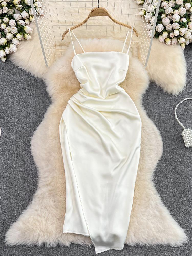 Irene Luxury Satin Dress - Alamode By Akanksha
