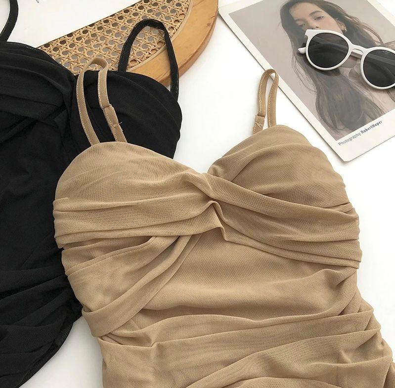Limba Ruched Mini Bodycon Mesh Dress - Alamode By Akanksha