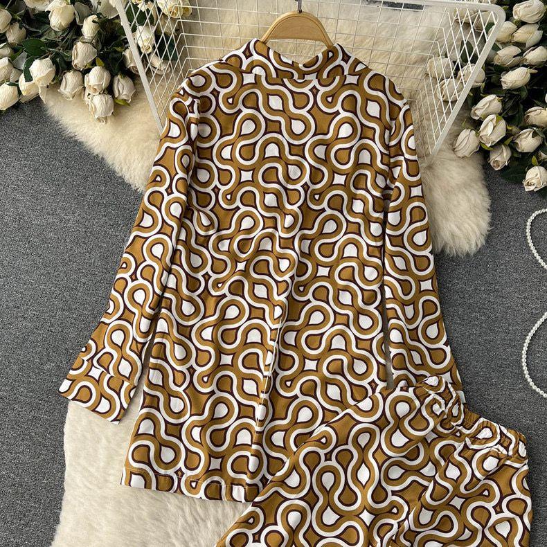Hale Abstract Print Coord Set - Alamode By Akanksha