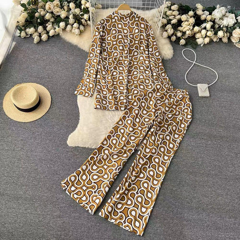 Hale Abstract Print Coord Set - Alamode By Akanksha