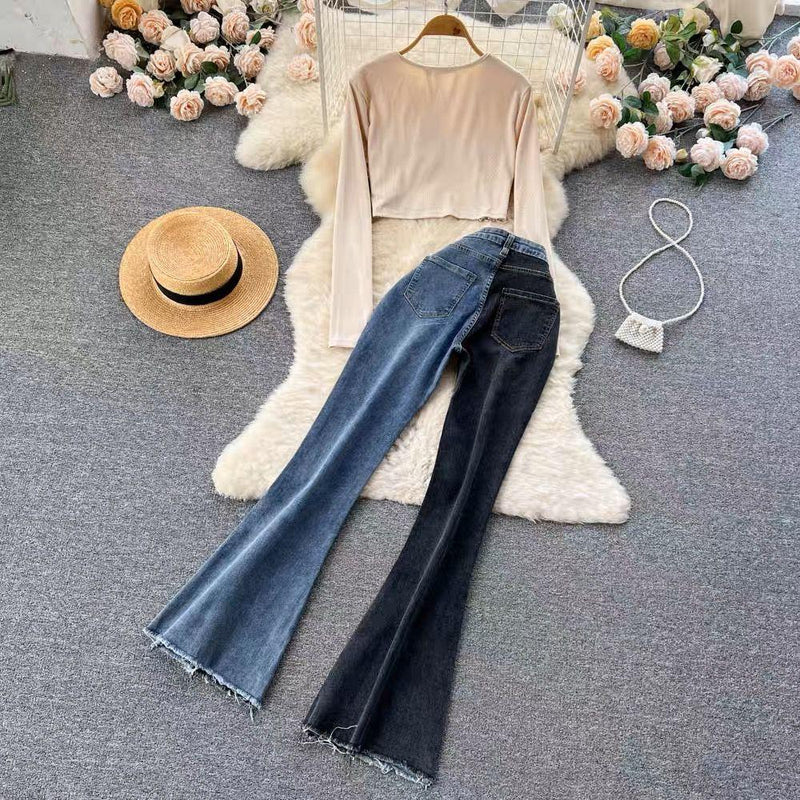 Arsenal Set of Top and Denims - Alamode By Akanksha