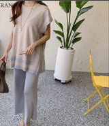 Aesthia Ribbed Coord Set - Alamode By Akanksha