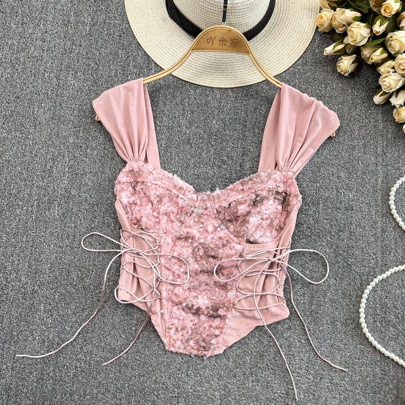 Camryn Laceup Statement Top - Alamode By Akanksha