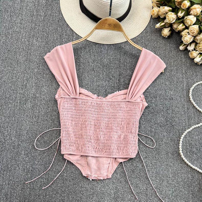 Camryn Laceup Statement Top - Alamode By Akanksha
