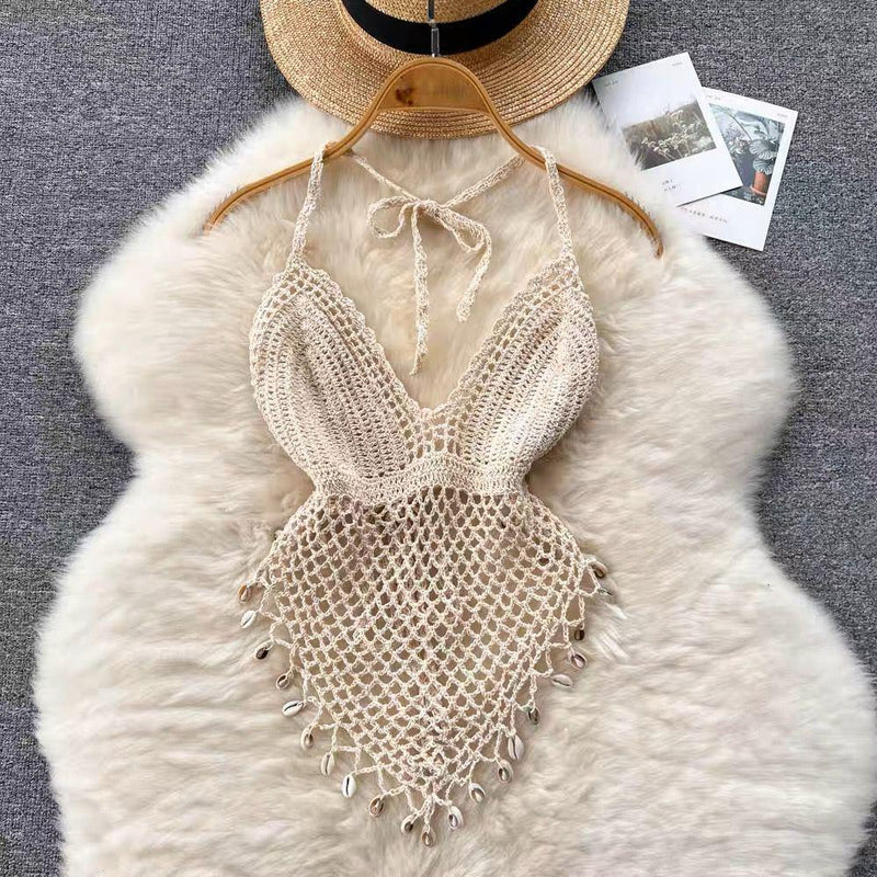 Sevilla Crochet Halterneck Top - Alamode By Akanksha