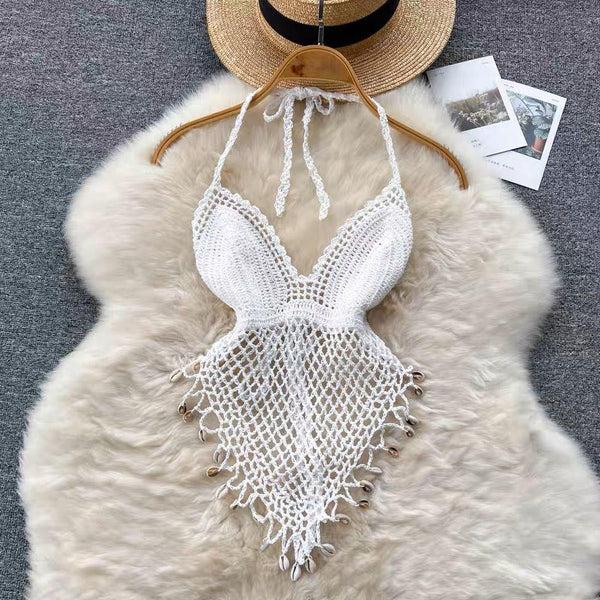 Sevilla Crochet Halterneck Top - Alamode By Akanksha
