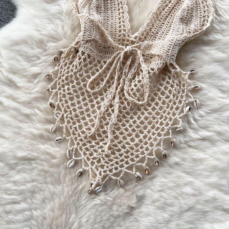 Sevilla Crochet Halterneck Top - Alamode By Akanksha