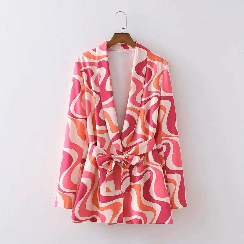 Briana Abstract Print Coord Set - Alamode By Akanksha