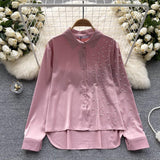 Bridget Pearl Satin Detailed Tops - Alamode By Akanksha