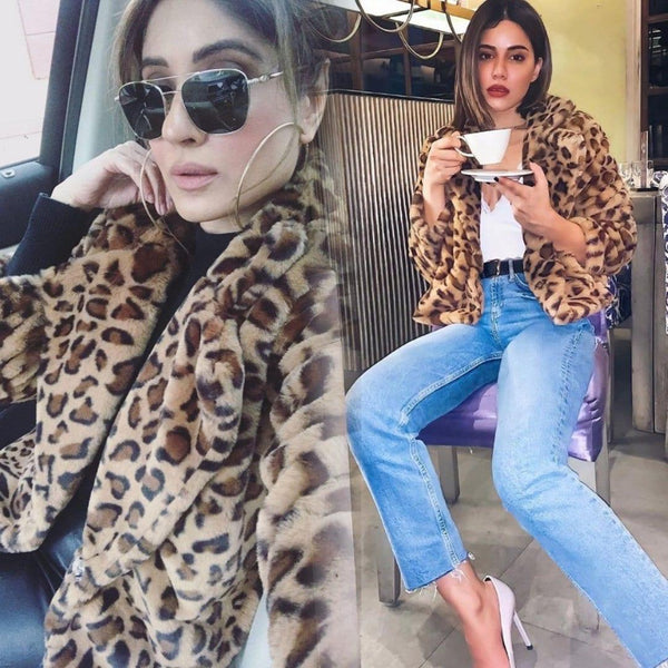 Luxury Leopard Soft Fur Jacket - Alamode By Akanksha