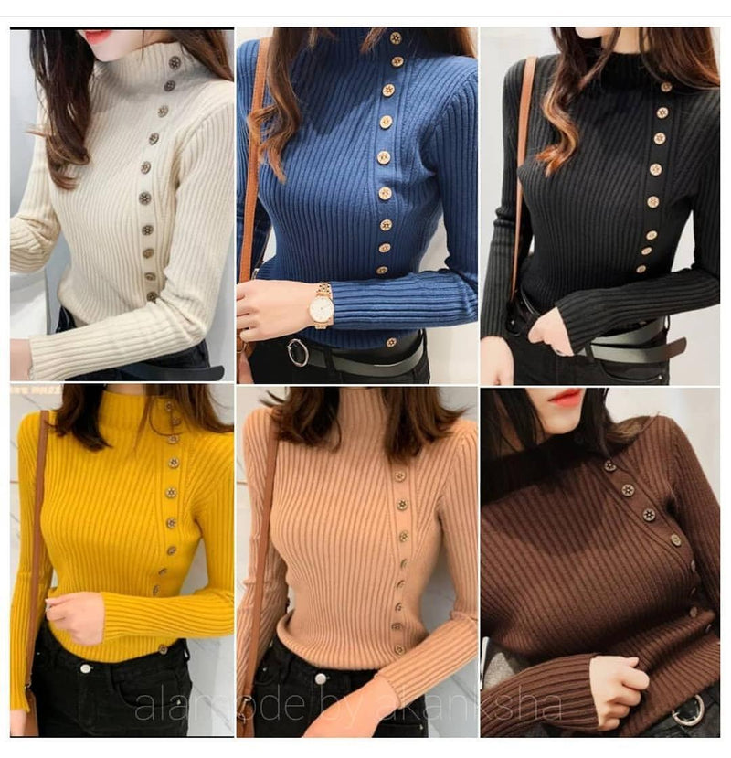 Luxury Buttoned Sweaters - Alamode By Akanksha