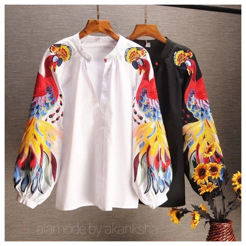 Luxury Renedy Embroidered Blouses - Alamode By Akanksha
