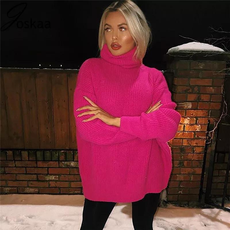 Oversized turtleneck sweatshirt top
