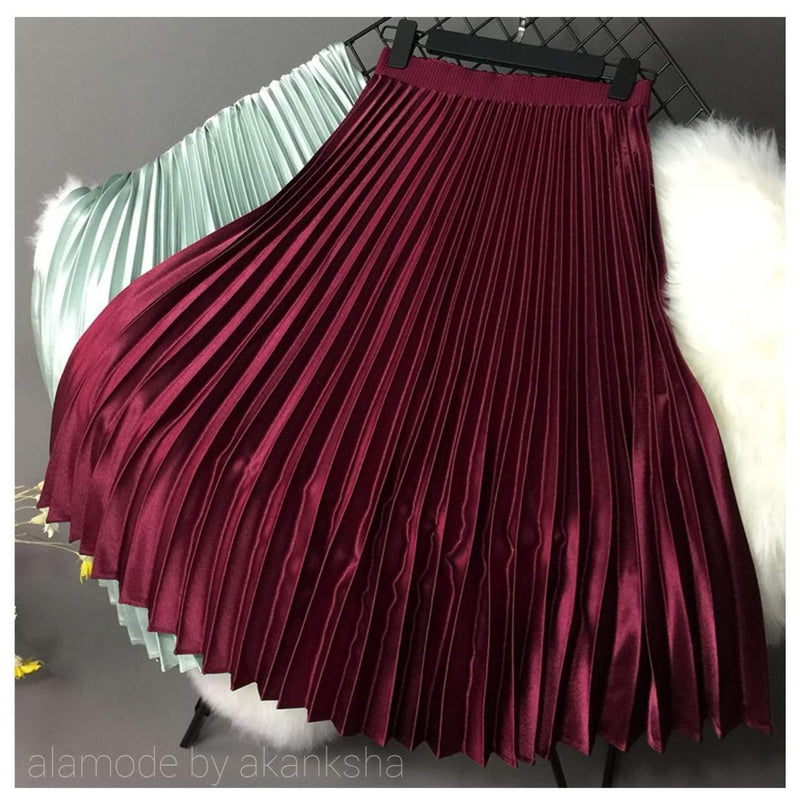 Buy Pegmove Pleated Skirts for Women Online in India | a la mode