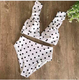 Polka Ruffled Bikinis - Alamode By Akanksha