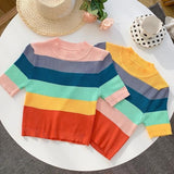 Ribbed Rainbow Tops - Alamode By Akanksha