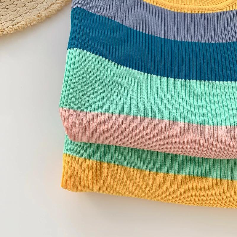 Ribbed Rainbow Tops - Alamode By Akanksha