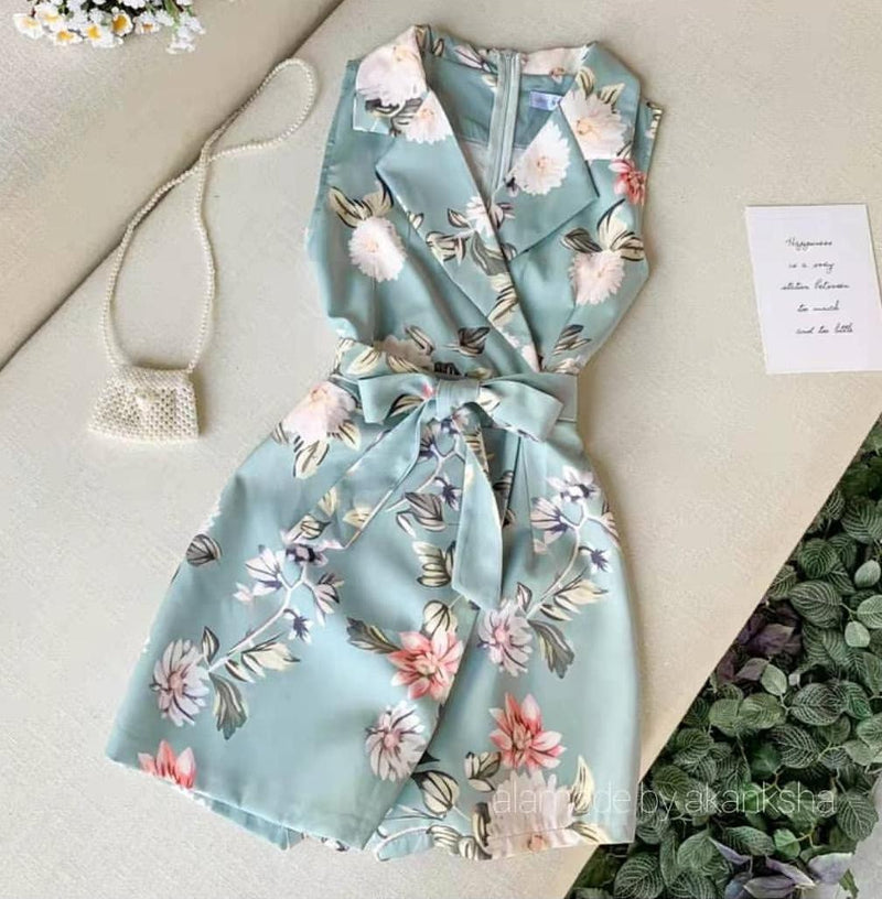 Ronita Floral Rompers - Alamode By Akanksha