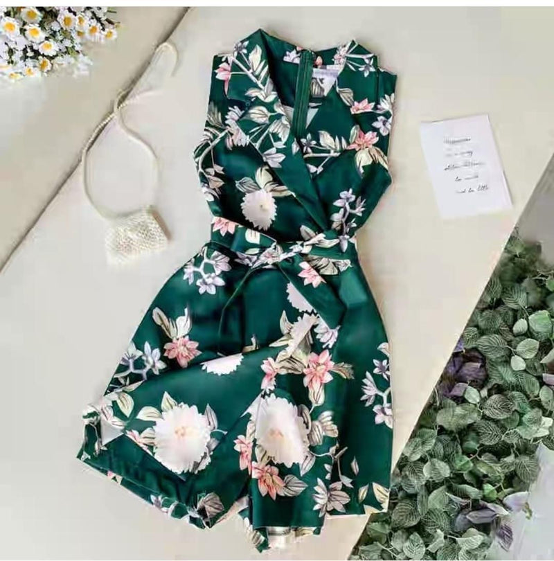 Ronita Floral Rompers - Alamode By Akanksha