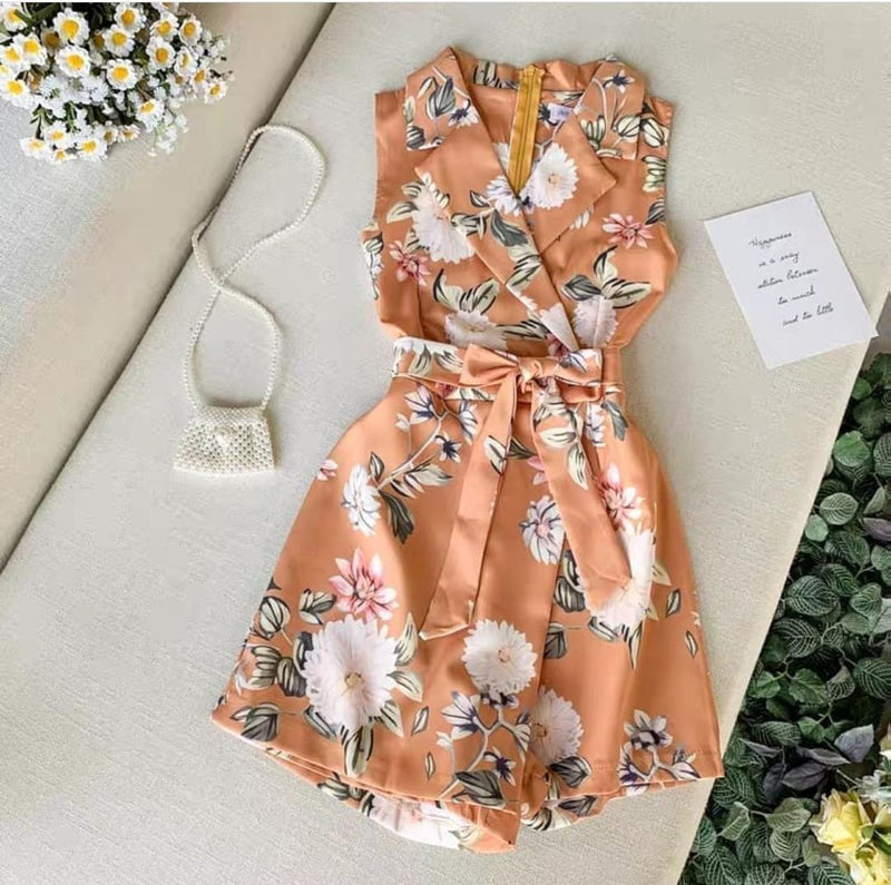Ronita Floral Rompers - Alamode By Akanksha