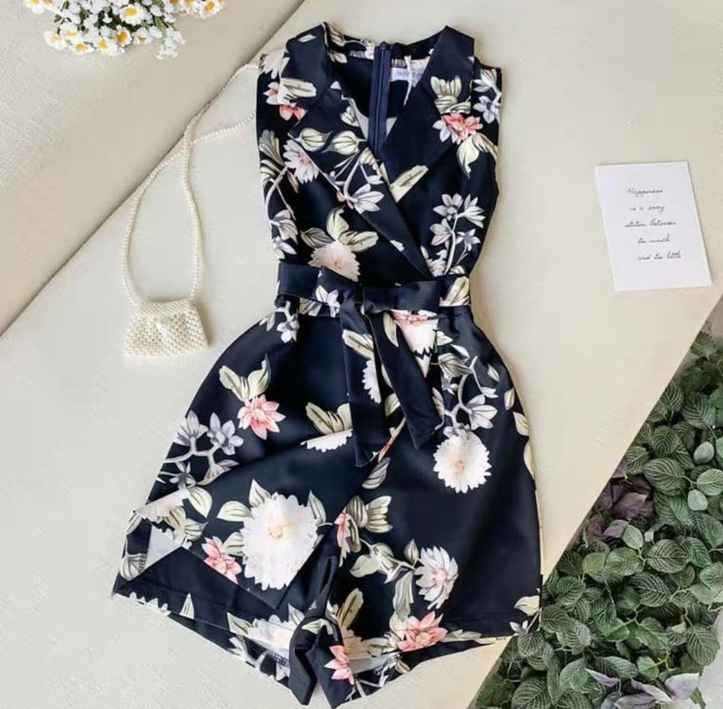 Ronita Floral Rompers - Alamode By Akanksha