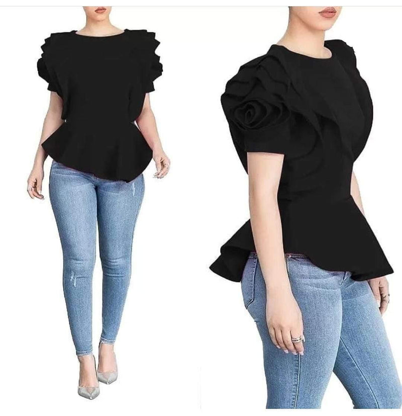 Rose Petal Sleeve Blouses - Alamode By Akanksha