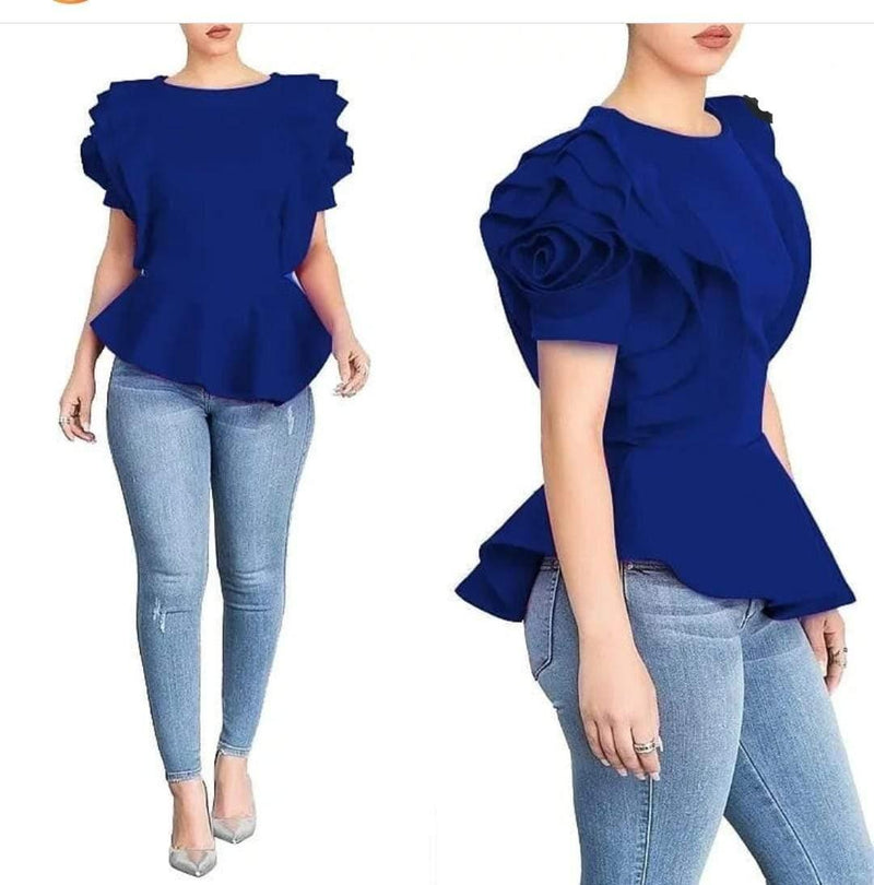 Rose Petal Sleeve Blouses - Alamode By Akanksha