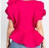 Rose Petal Sleeve Blouses - Alamode By Akanksha
