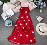 Sesta Polka Midi Dress - Alamode By Akanksha
