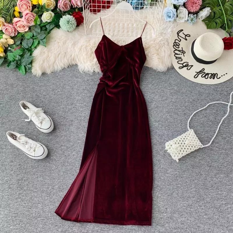 Velvet Vintage Dress - Alamode By Akanksha