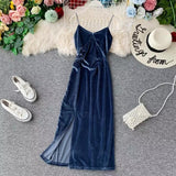Velvet Vintage Dress - Alamode By Akanksha