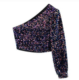 Velour Sequined Crops - Alamode By Akanksha