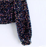 Velour Sequined Crops - Alamode By Akanksha
