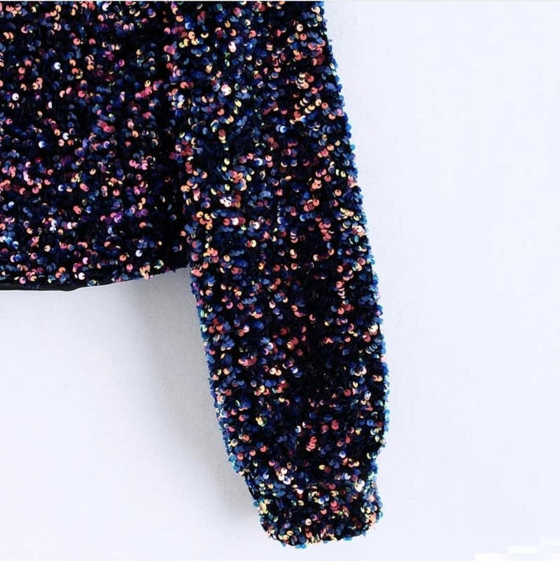 Velour Sequined Crops - Alamode By Akanksha