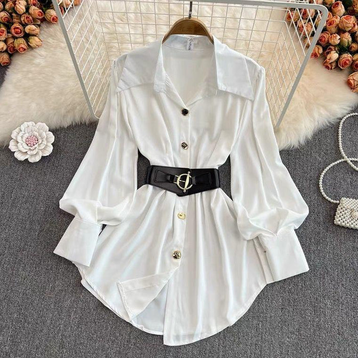 Buy Locaste Statement Shirt With Belt for Women Online in India a la mode