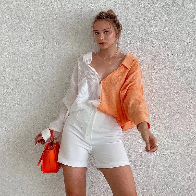 Manny Dual Tone Shirt - Alamode By Akanksha