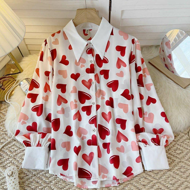 Martha Hearts Blouse - Alamode By Akanksha