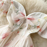 Disa Floral Midi Dress in Ivory - Alamode By Akanksha
