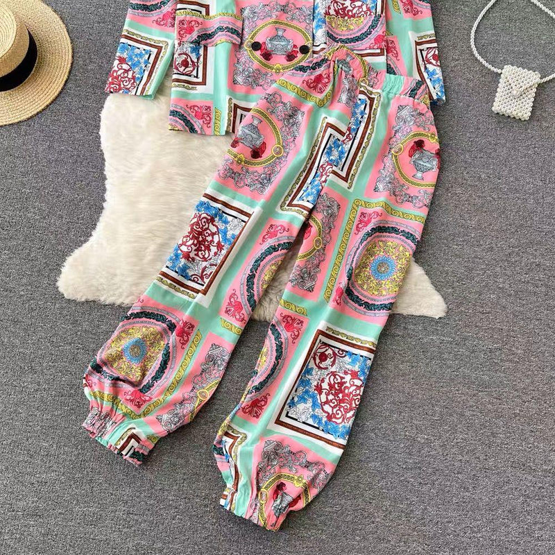 Molly Abstract Suit Set - Alamode By Akanksha