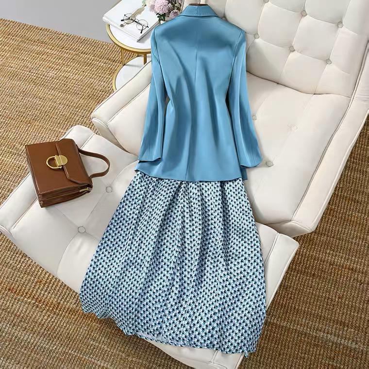 Willa A Line Dress with Blazer - Alamode By Akanksha